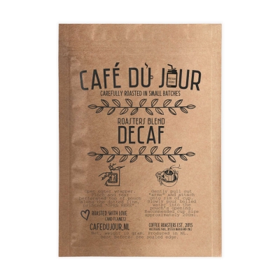 Café du Jour Single Serve Drip Coffee - Roasters Blend DECAF - filter coffee on the go!