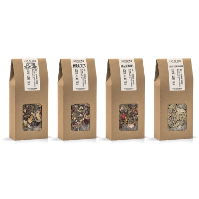 Café du Jour fresh loose tea - Go Green pack - 4 x 100 grams