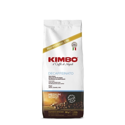 Kimbo Decaffeinato - coffee beans - 500 grams