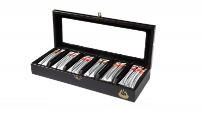 Royal T Tea Box Handmade Black incl. 60 tea sticks