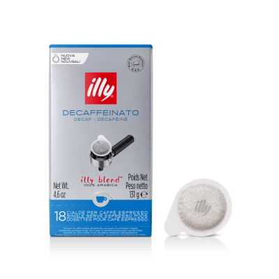 Illy ESE serving pods 'Decaffeinato' 18 servings 