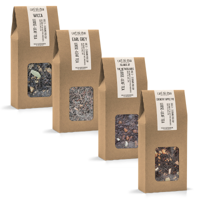 Café du Jour fresh loose-leaf tea bestseller pack
