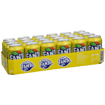 Fanta Lemon 330 ml. / tray 24 cans 