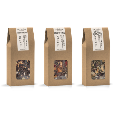 Café du Jour fresh loose tea - fruity pack - 3 x 100g