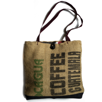 Bag made from Jute coffee bags 'Guatemala'