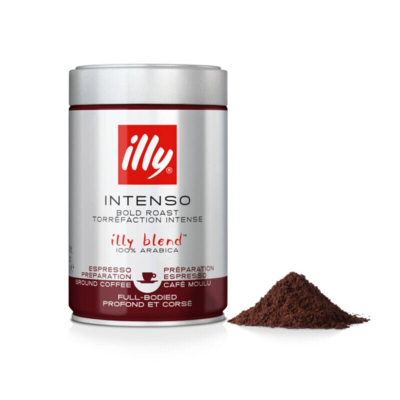 illy Intenso - ground coffee - Dark Roast Black - 250 grams