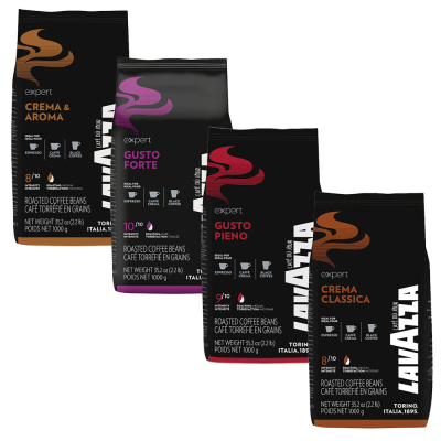 Lavazza Expert (vending) tasting pack - coffee beans - 4 x 1 kilo 
