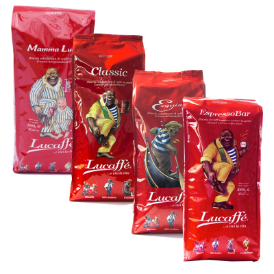 Lucaffé Coffee beans sample pack 4 x 1 KG 
