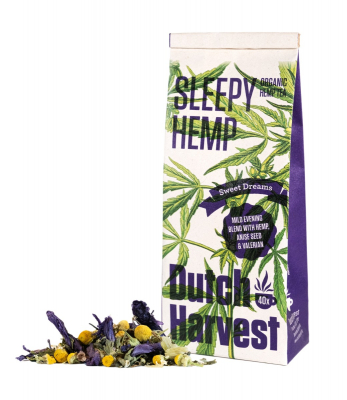 Sleepy Hemp - Hemp & Herb Blend tea 40 grams - Dutch Harvest loose tea