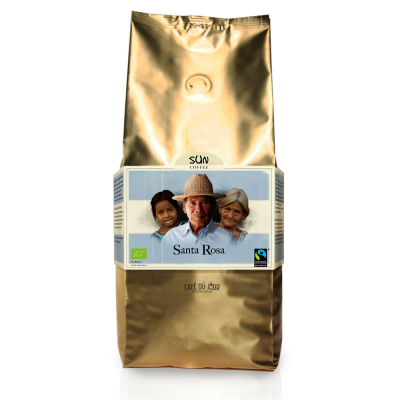 SUN Dark Roast Santa Rosa Organic Fairtrade coffee beans 1 KG 