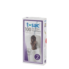 t-sac Tea filters No. 2 - for 100 x four cups of tea