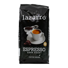 Lazarro espresso dark roast - coffee beans - 1 kilo