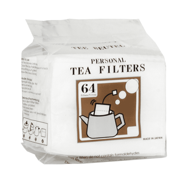 Tea filter with pack