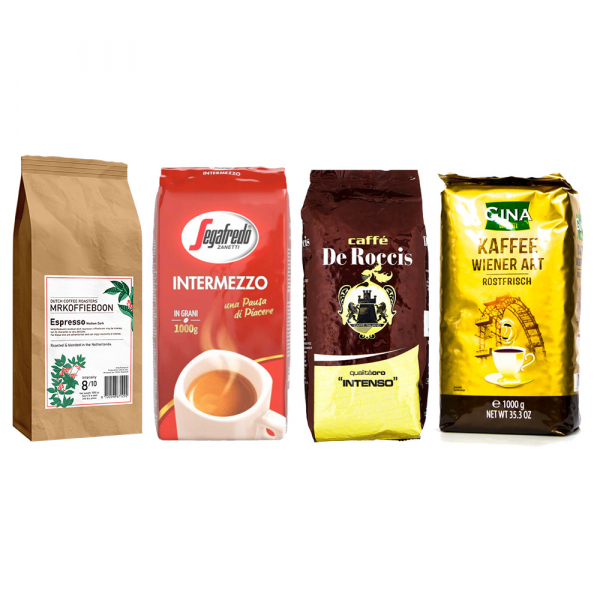 Proefpakket - budget koffiebonen - 4 kilo koffiebonen