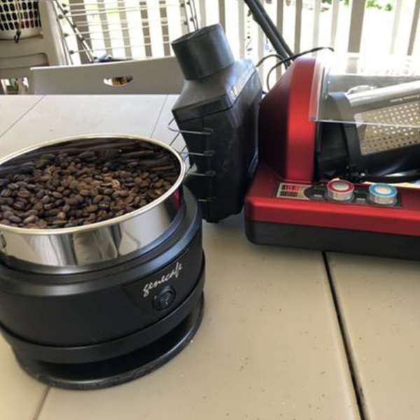 Gene Café CBR101 koffiebrander (zwart) professional starterspack incl. cooler