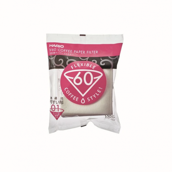 Hario Coffee filters V60 size 01 - white (100 pieces) 