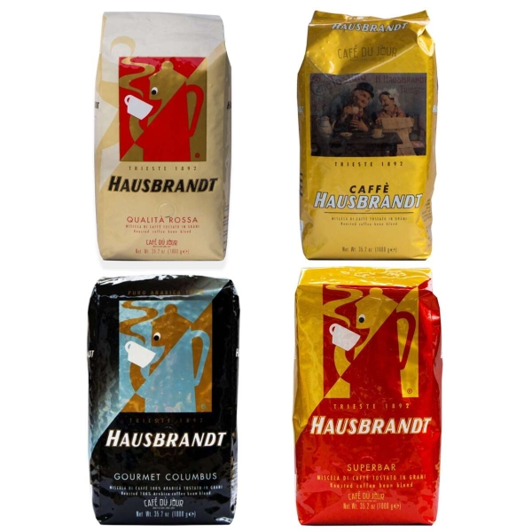 Hausbrandt koffiebonen proefpakket 4 x 1 Kilo