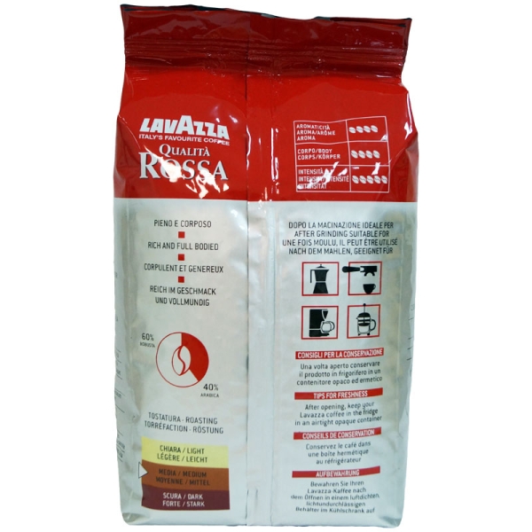 Lavazza Qualita Rossa Coffee Beans 1kg Red