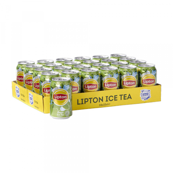 Lipton Ice Tea Green 330 ml. / tray 24 blikken
