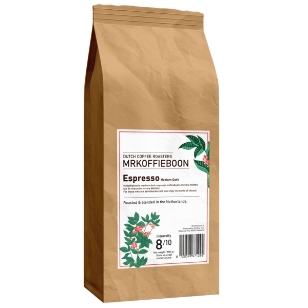 MrKoffieboon Espresso - koffiebonen - 1 kilo