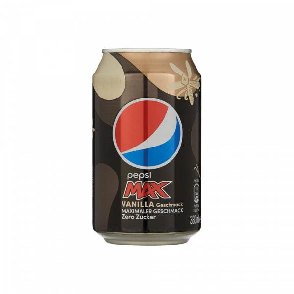 Pepsi Max Vanilla 330 ml. / tray 24 cans 