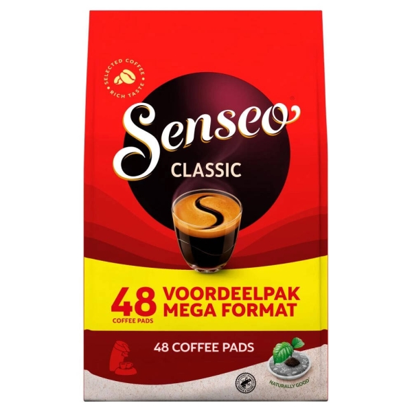 Senseo® Strong Coffee Pads, Dark Roast, Triple Pack of 48 Pads 