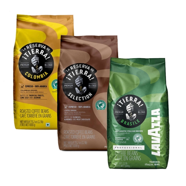 Lavazza Espresso Coffee Bean sampler - Premium espresso blends