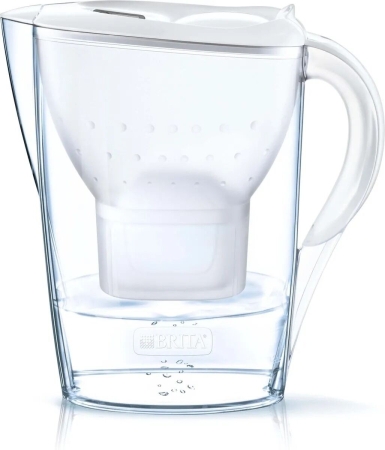 Brita - Water Filter Jug Marella White + 1 Maxtra Filter Cartridge 2.4L