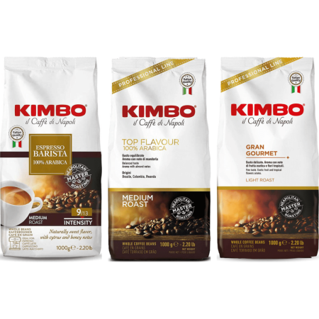 Kimbo Tasting Pack Mild & Aromatic - 100% Arabica - 3 x 1 kg