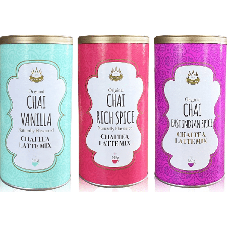 Royal Chai Latte Trio - Vanilla, Rich Spice & East Indian Spice 3 x 340g