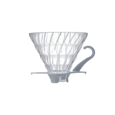 Hario V60 dripper - glass with white holder - size 02 (VDG-02W)