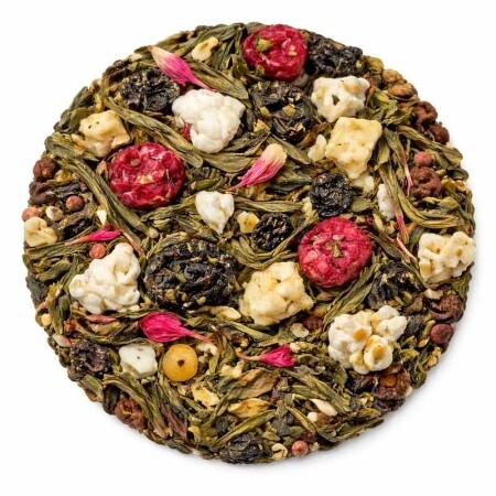 Popcorn Cherry Bliss - Green tea 100 grams - Café du Jour loose leaf tea