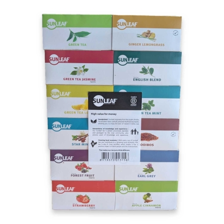 Assortment sleeve - Sunleaf - 12 x 25 tea bags