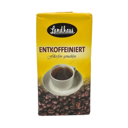 Landhaus Entkoffeiniert Decaf - ground coffee - 500 grams