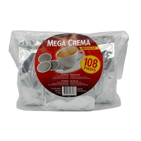 Mega Crema Regular - coffee pods - 108 pieces
