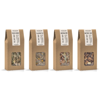 Café du Jour fresh loose tea - spicy quartet - 4 x 100g