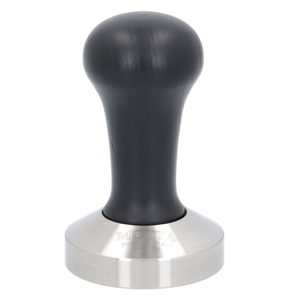 Motta koffie tamper - 58 mm - RVS / zwart