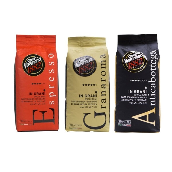 Caffè Vergnano coffee beans 3 x 1 kilo