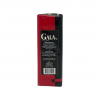 Linker zijkant van een 500 gram pak gemalen filterkoffie van het merk Gala Mild Aroma