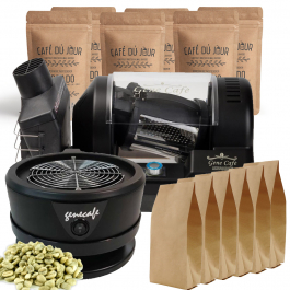 Gene Café CBR101 coffee roaster (black) professional starter pack incl. cooler