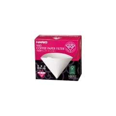 Hario V60 coffee filters - size 01 colour white (VCF-01-100WK) - 100 pieces