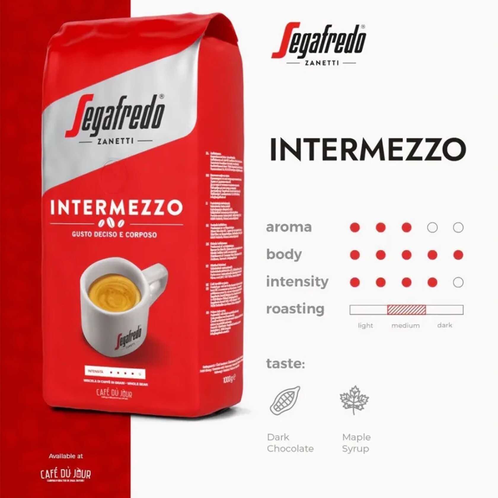 Segafredo Intermezzo Coffee Beans 1kg | Café du Jour