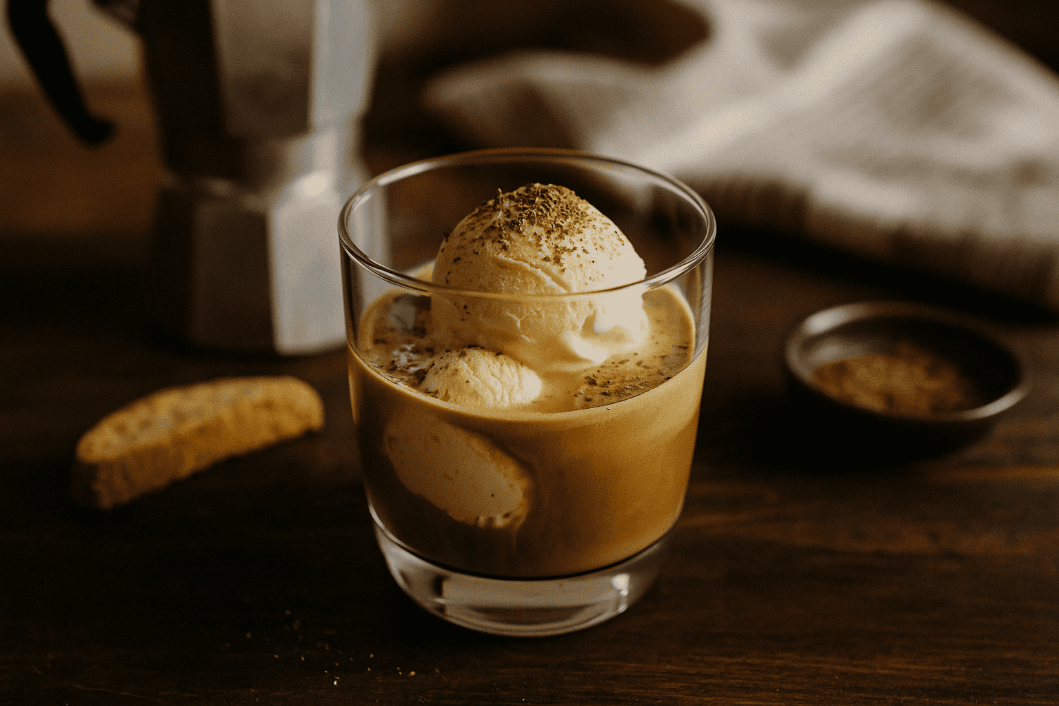 Making affogato