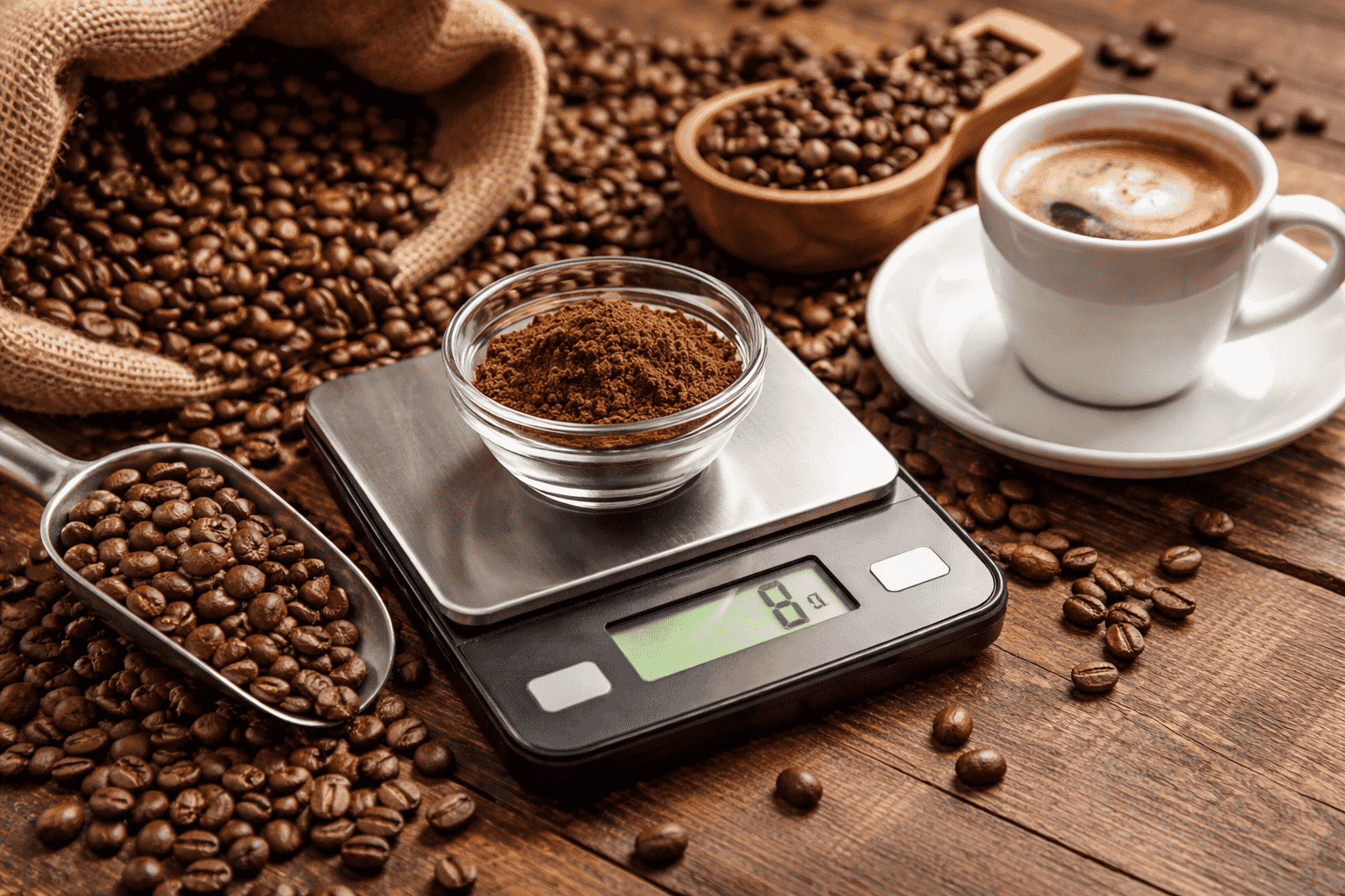 How many cups of coffee do you get from 1 kg of coffee beans?