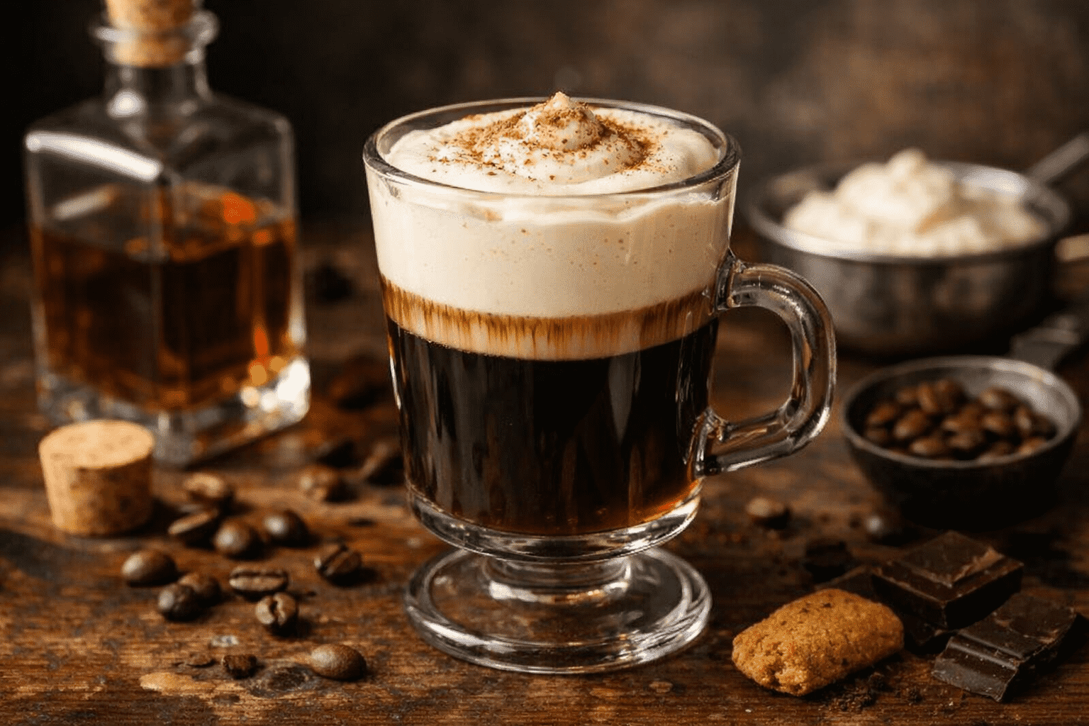 Kiss of Fire coffee recipe: warm coffee cocktail with a kick